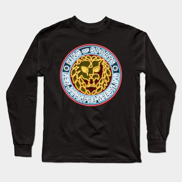 New Japan bg neon Long Sleeve T-Shirt by AJSMarkout